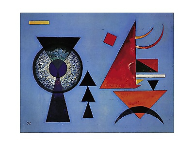 80cm x 60cm Weiches Hart von Wassily Kandinsky