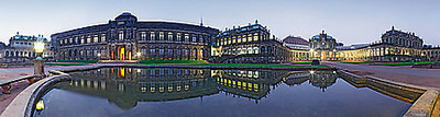 150cm x 40cm Zwinger Dresden Abendstimmung von Rolf Fischer