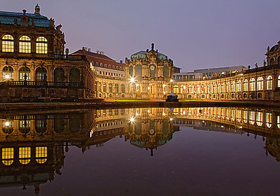 150cm x 105cm Zwinger Dresden beleuchtet von Rolf Fischer