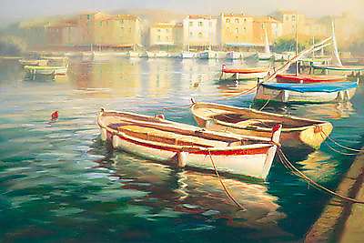 91cm x 61cm Harbor Morning I von LOMBARDI,ROBERT