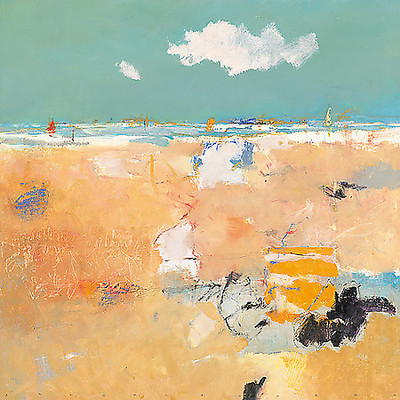 Array Beach with sails von Jan Groenhart