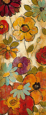 Array Floral Sketches on Linen I von Silvia Vassileva