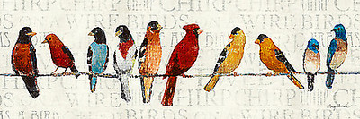 Array The Usual Suspects - Birds on a Wire von Avery Tillmon