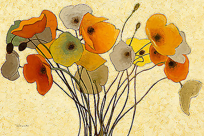 Array Pumpkin Poppies I von Shirley Novak