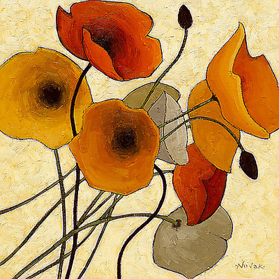 Array Pumpkin Poppies II von Shirley Novak