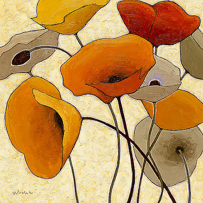 Array Pumpkin Poppies III von Shirley Novak