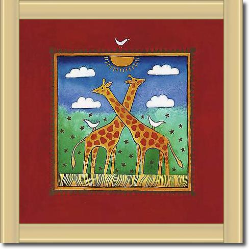 Two little giraffes von EDWARDS, LINDA