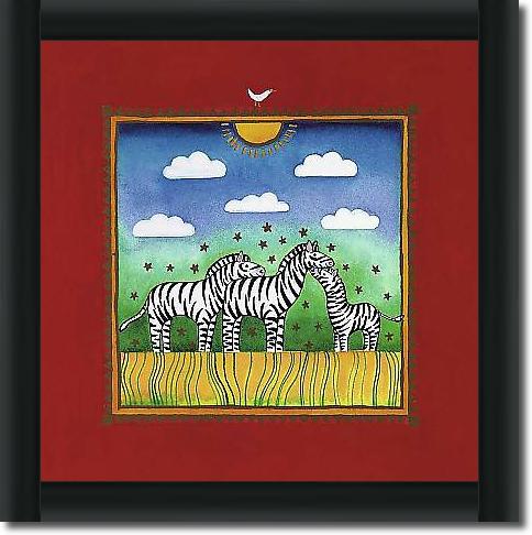 Three little zebras von EDWARDS, LINDA