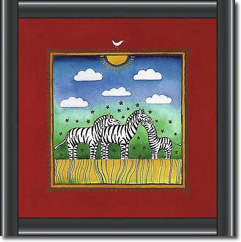 Three little zebras von EDWARDS, LINDA