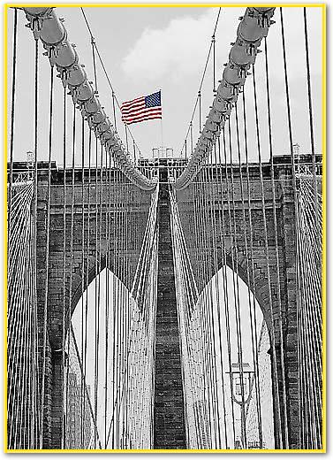 Brooklyn Bridge Tower and Cables #2 von Butcher, Dave