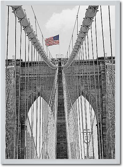 Brooklyn Bridge Tower and Cables #2 von Butcher, Dave