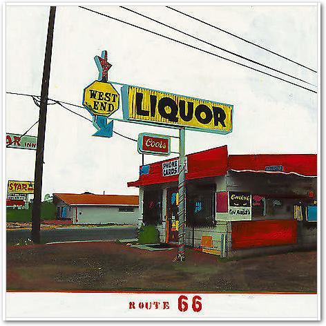 Route 66 - West End Liquor von Olukman, Ayline