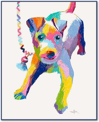 Terrier Sketch von Patti Mollica