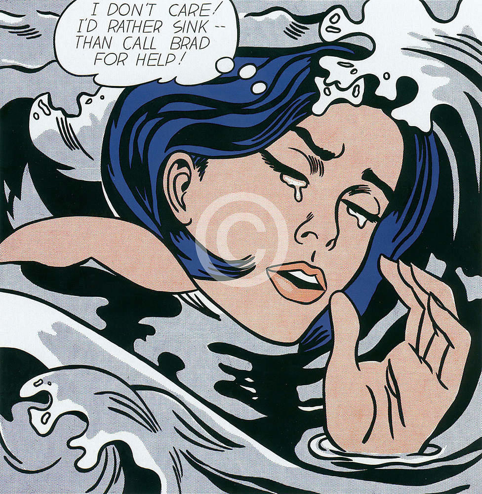 Drowning Girl small              von Roy Lichtenstein