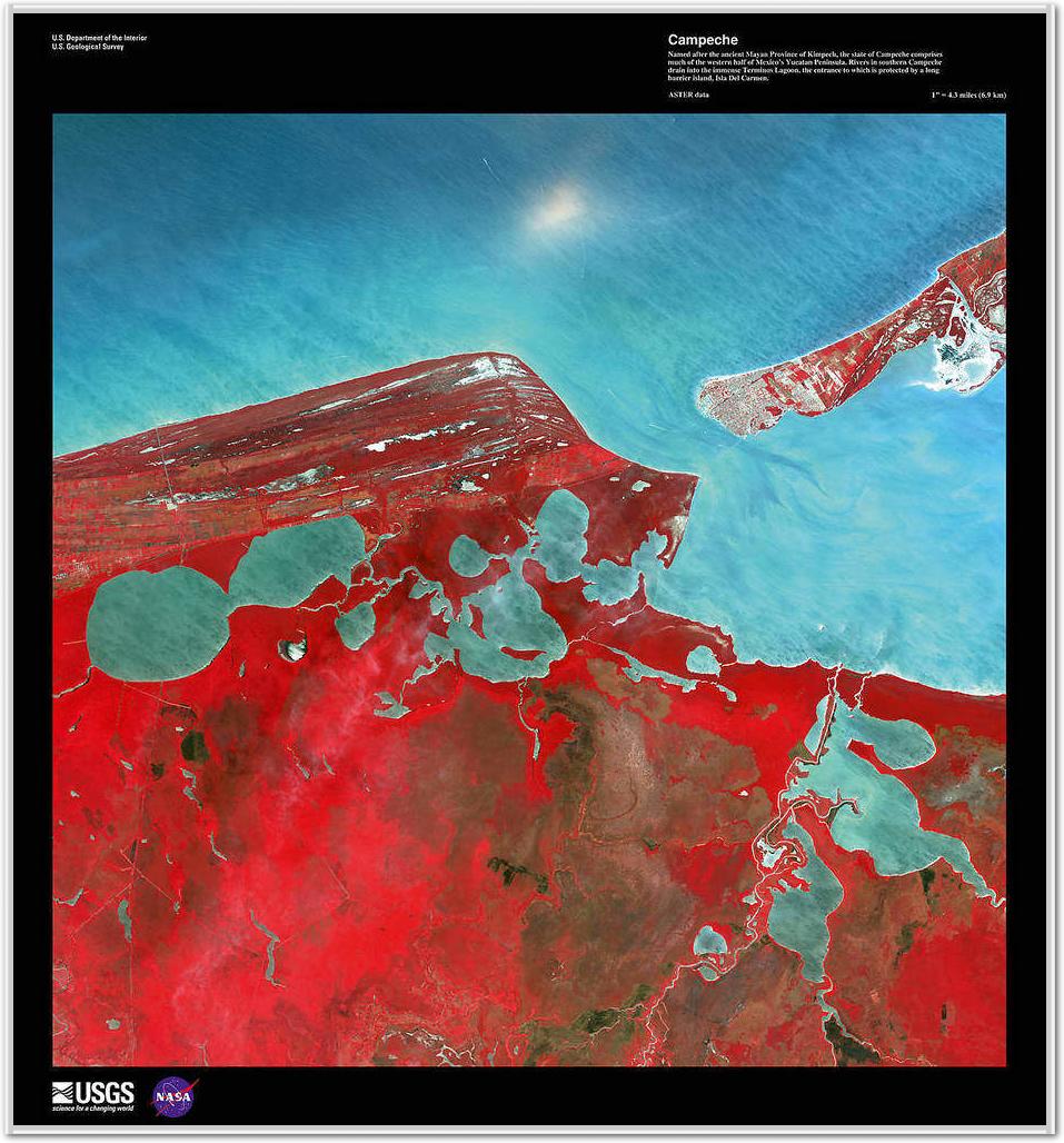 Campeche                         von Landsat-7