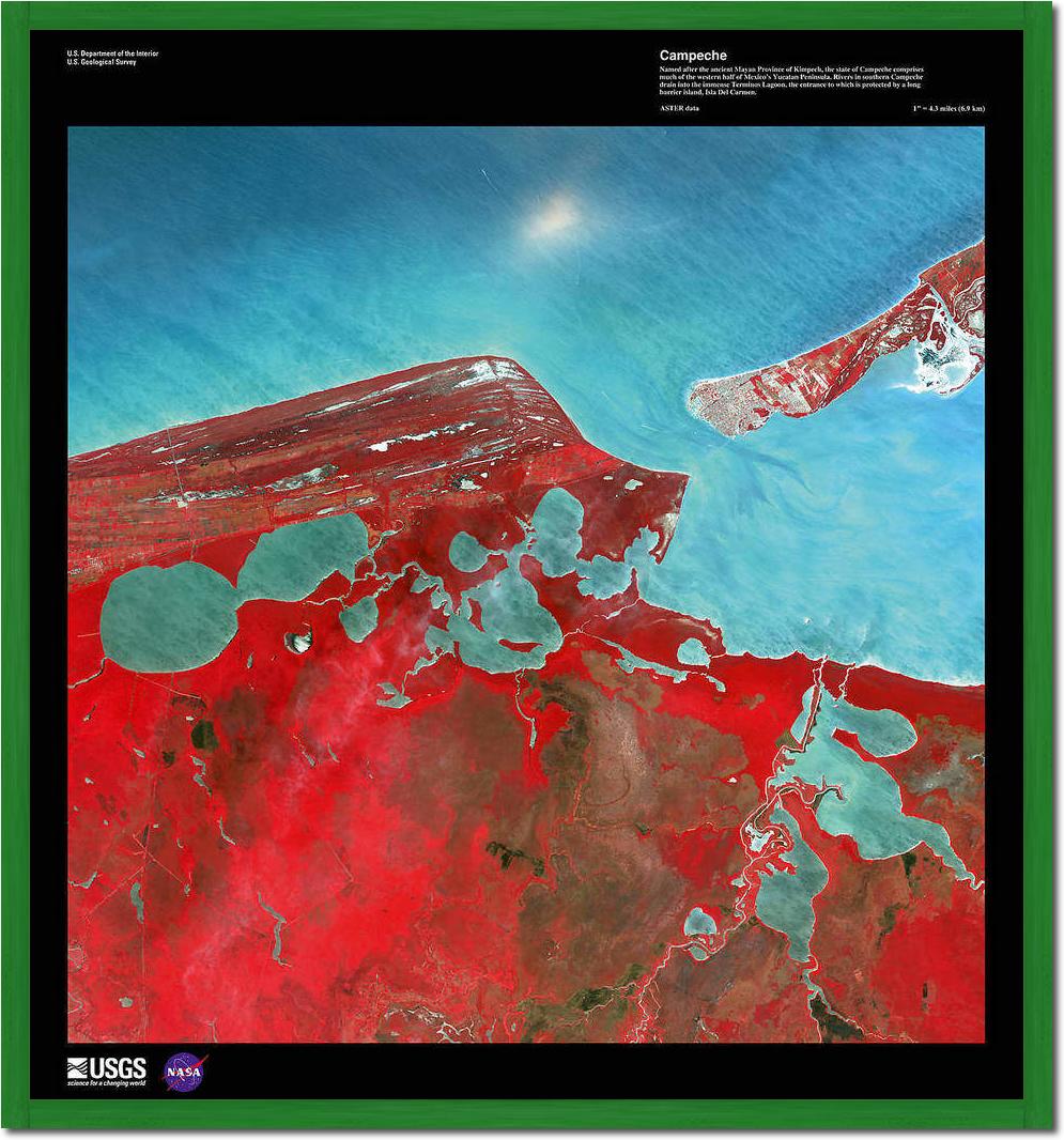 Campeche                         von Landsat-7