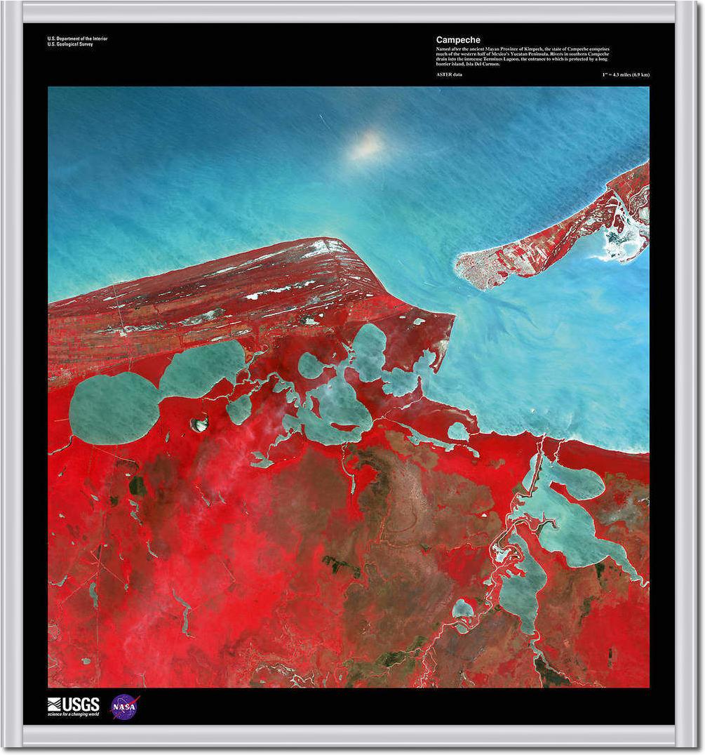 Campeche                         von Landsat-7