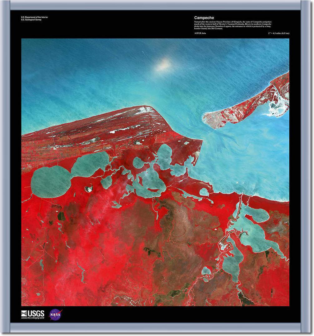 Campeche                         von Landsat-7