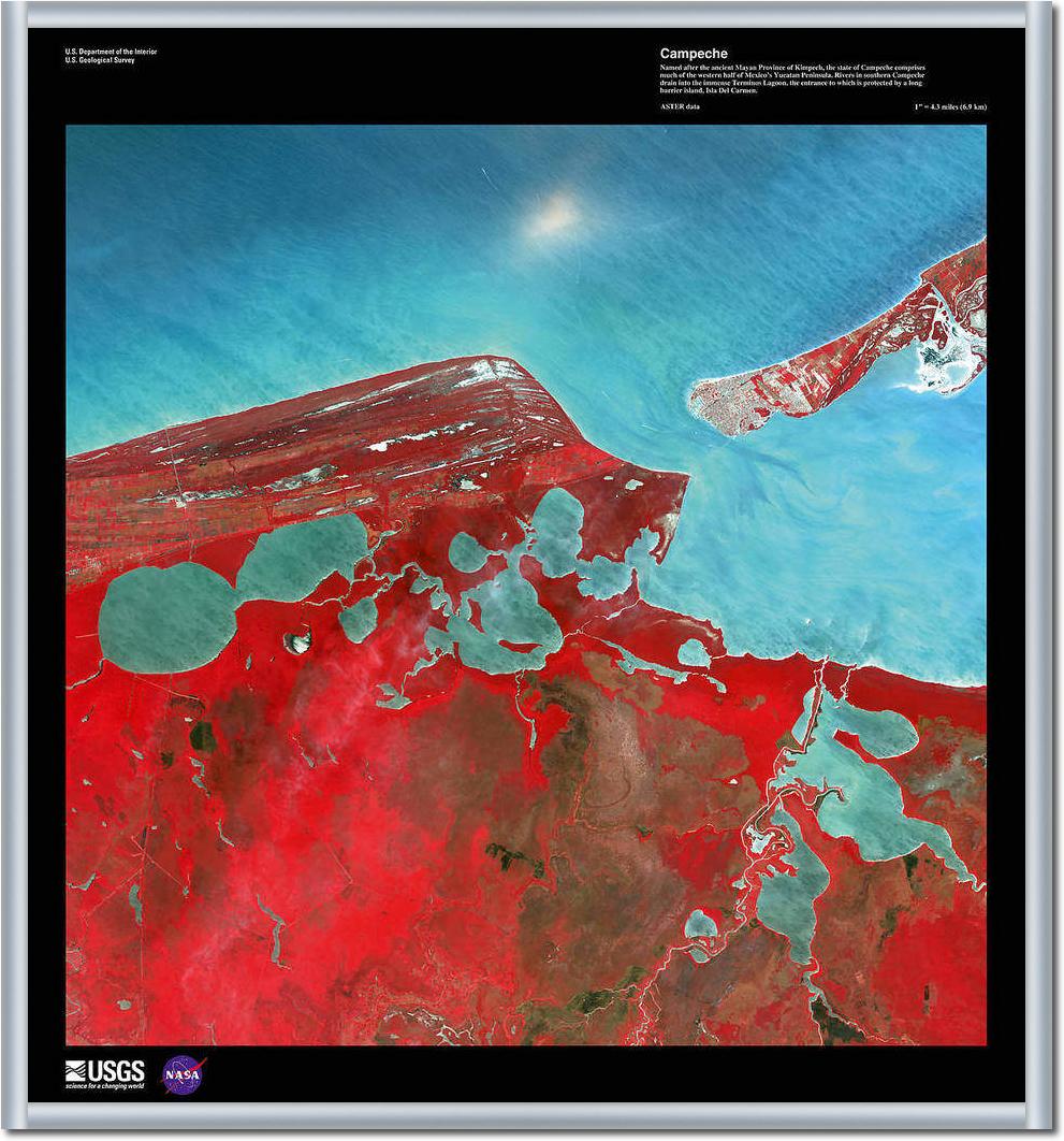 Campeche                         von Landsat-7