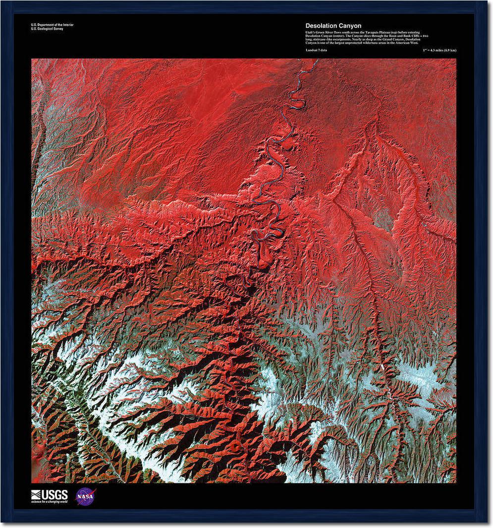 Desolation Canyon                von Landsat-7