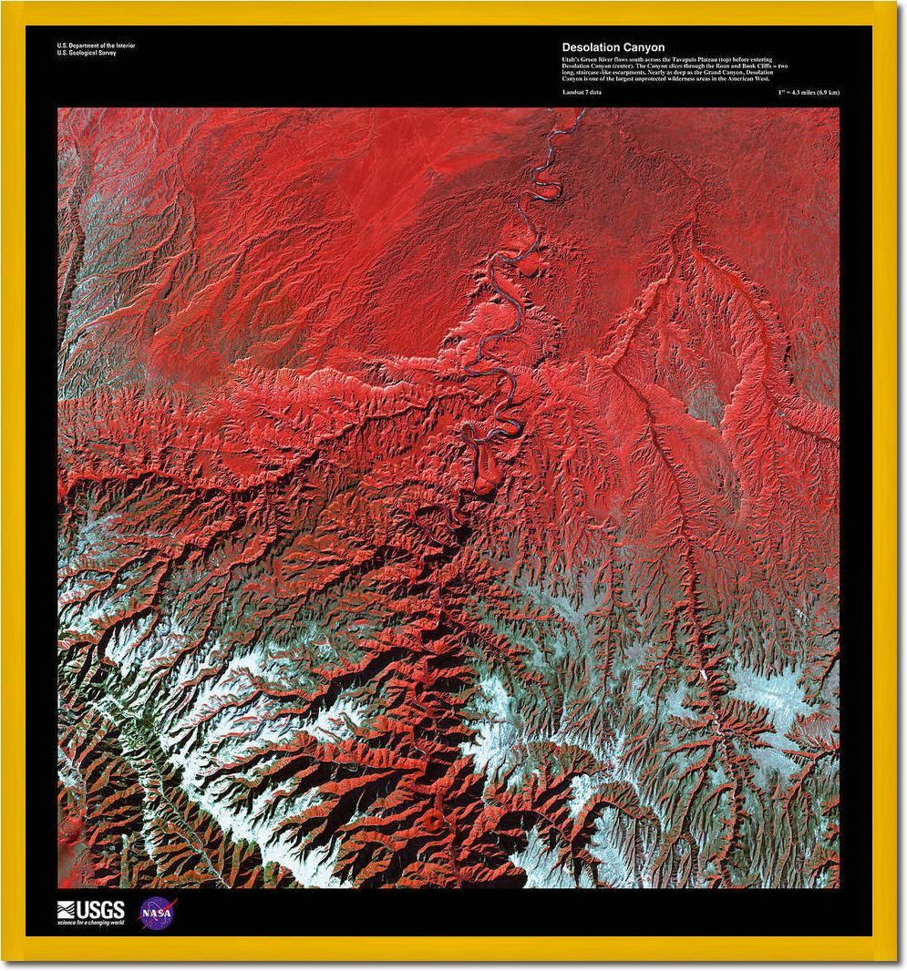 Desolation Canyon                von Landsat-7