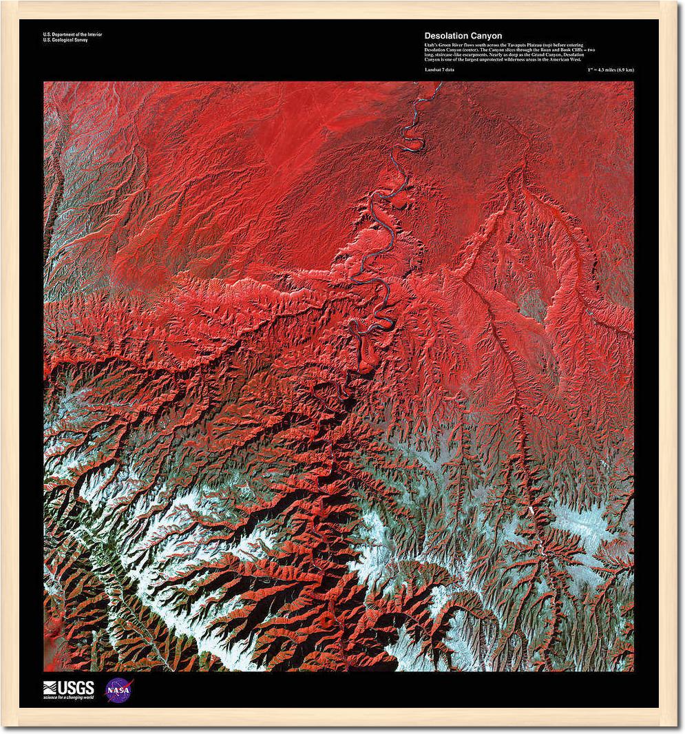 Desolation Canyon                von Landsat-7