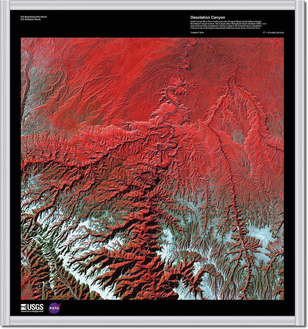 Desolation Canyon                von Landsat-7