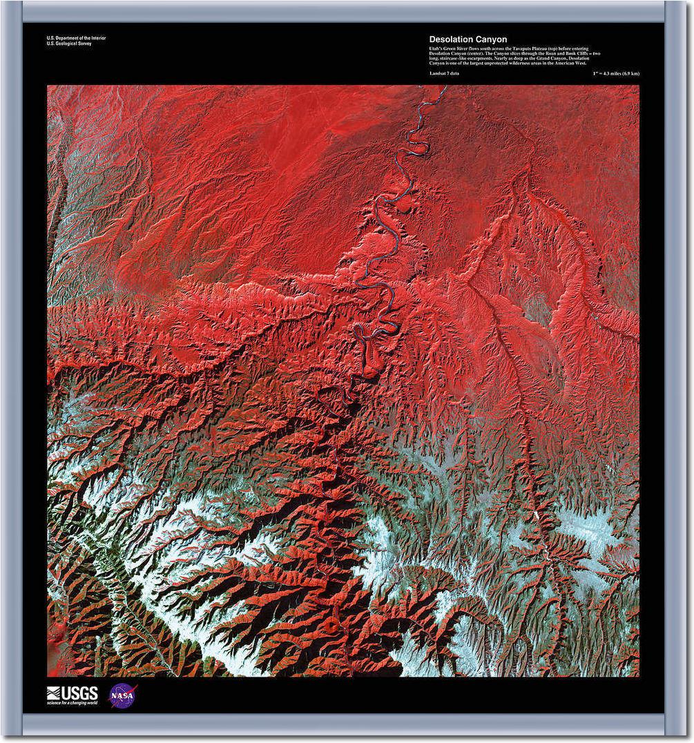 Desolation Canyon                von Landsat-7