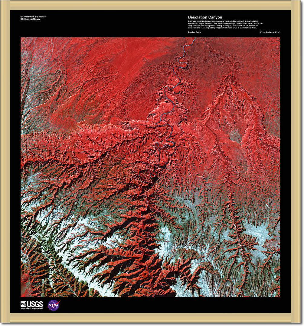 Desolation Canyon                von Landsat-7