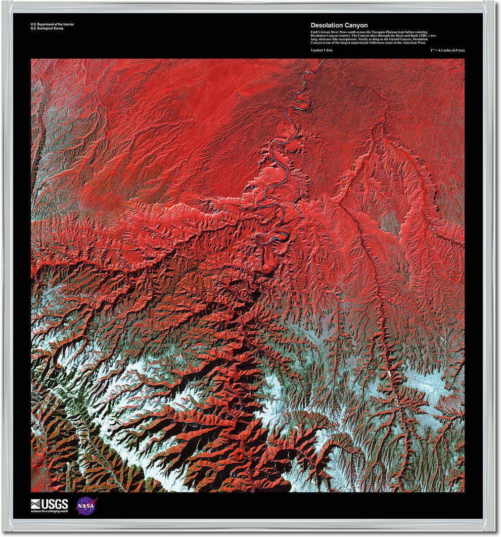 Desolation Canyon                von Landsat-7