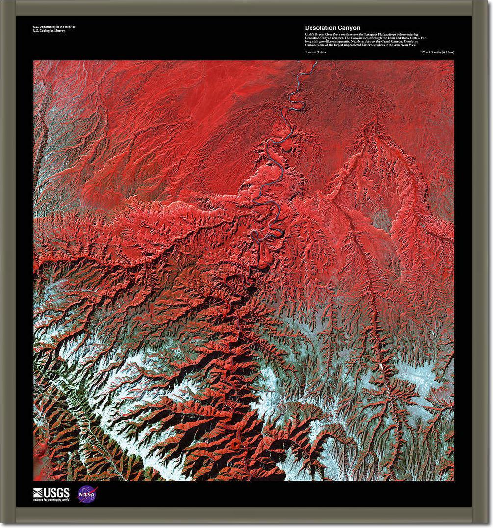 Desolation Canyon                von Landsat-7