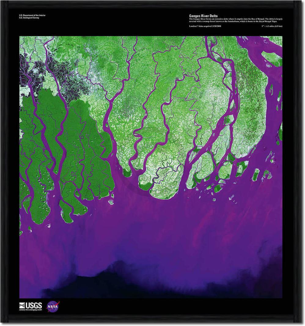 Ganges River Delta               von Landsat-7