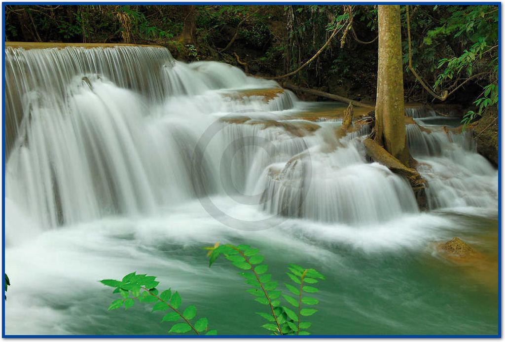 Seven-Step Waterfall IV,Erawan   von Thomas Marent