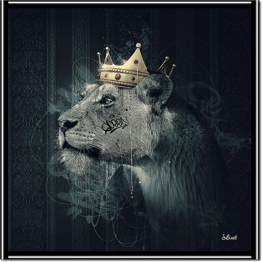 Lion Couronne II von Sylvain Binet