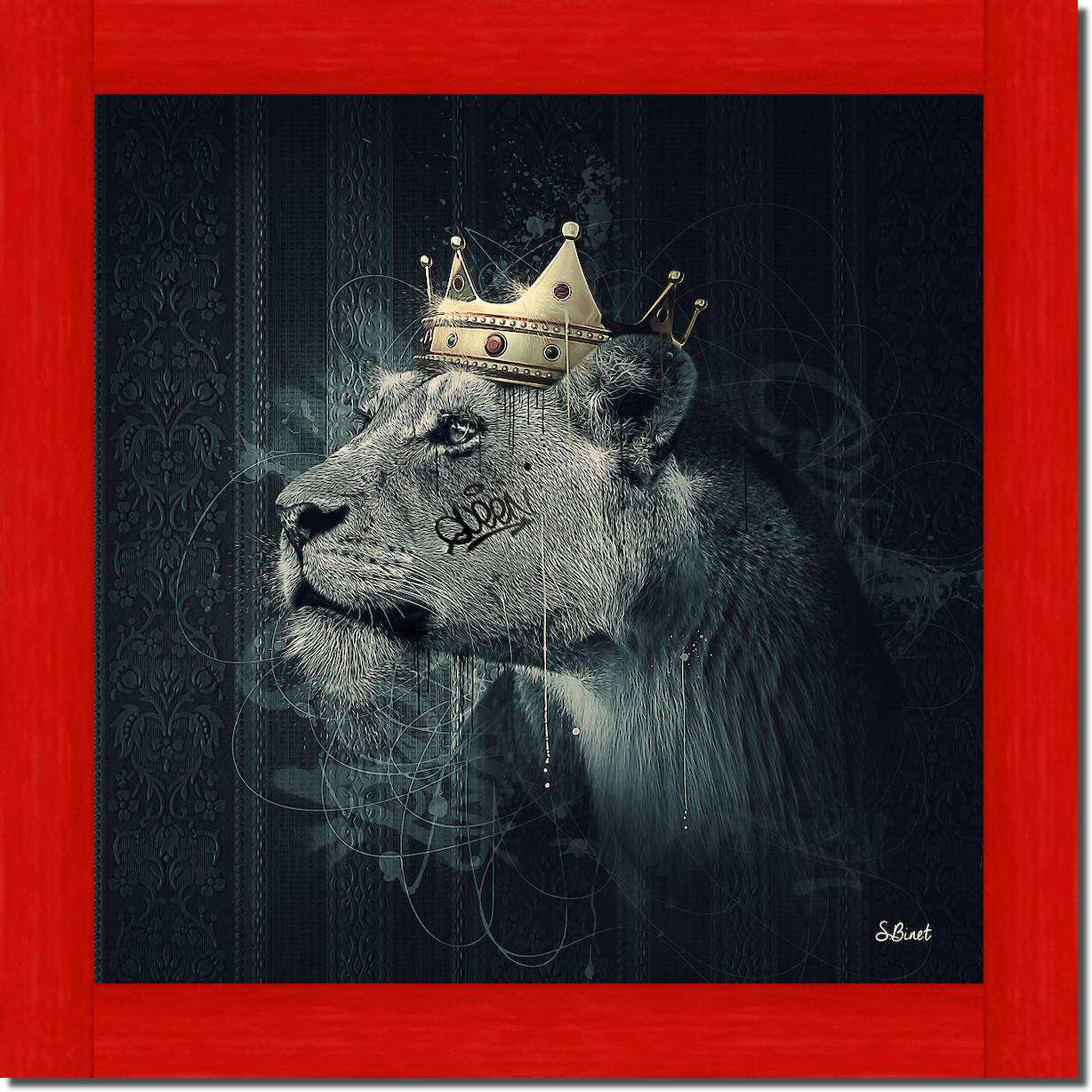 Lion Couronne II von Sylvain Binet