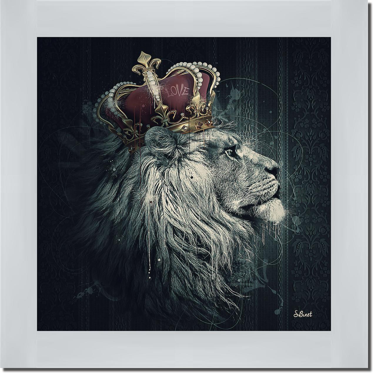 Lion Couronne I von Sylvain Binet