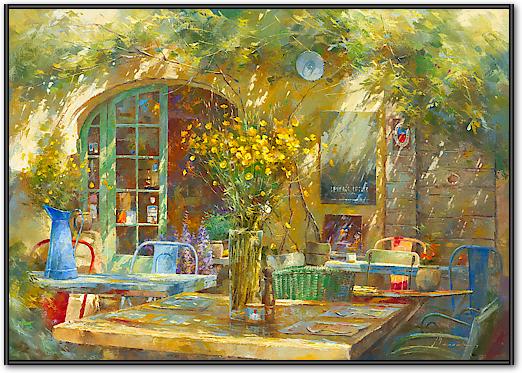 Terrasse - Le petit café von Johan Messely