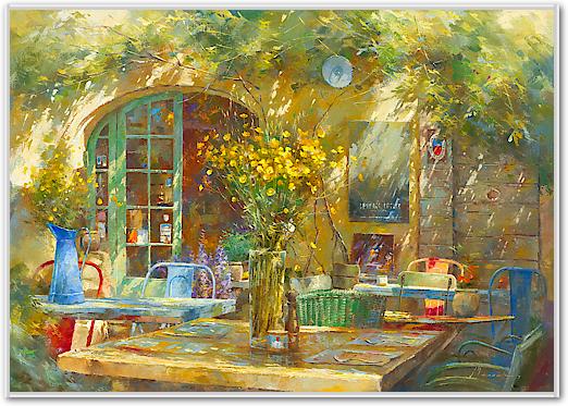 Terrasse - Le petit café von Johan Messely