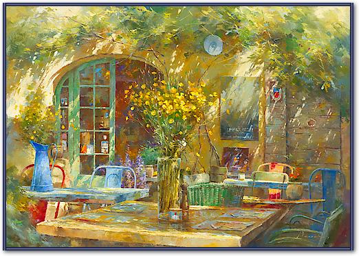 Terrasse - Le petit café von Johan Messely