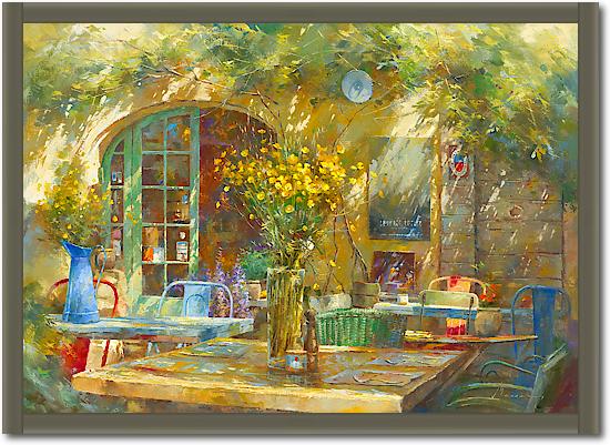 Terrasse - Le petit café von Johan Messely