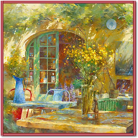 Terrasse - Le petit café von Johan Messely