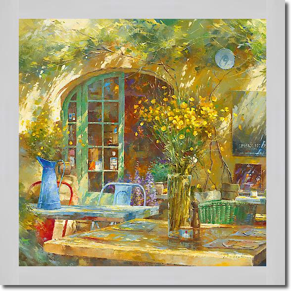 Terrasse - Le petit café von Johan Messely