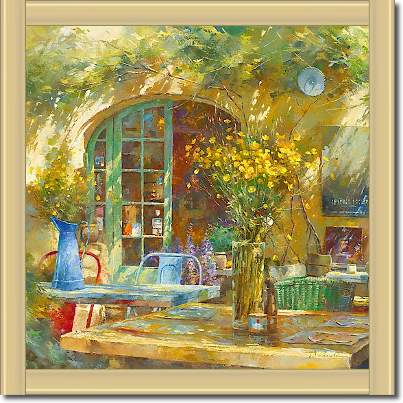 Terrasse - Le petit café von Johan Messely