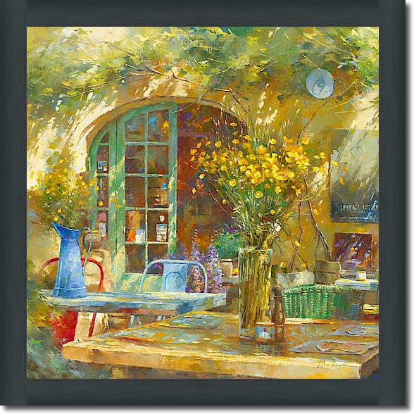 Terrasse - Le petit café von Johan Messely