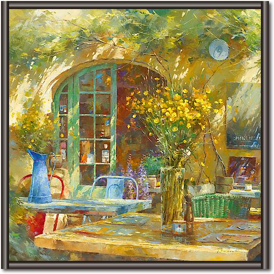 Terrasse - Le petit café von Johan Messely