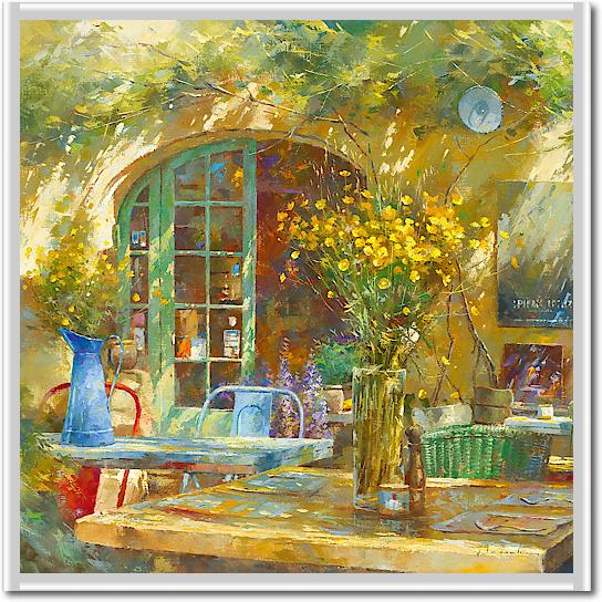 Terrasse - Le petit café von Johan Messely