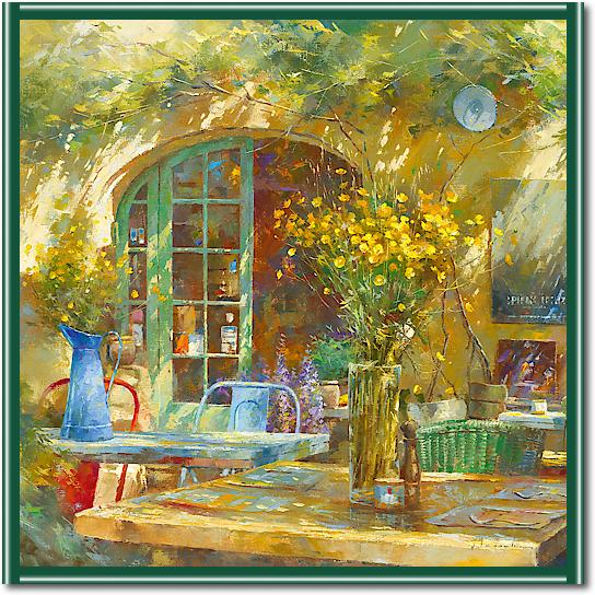 Terrasse - Le petit café von Johan Messely