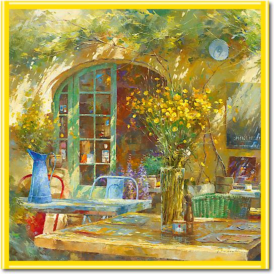 Terrasse - Le petit café von Johan Messely