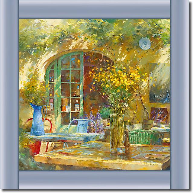 Terrasse - Le petit café von Johan Messely