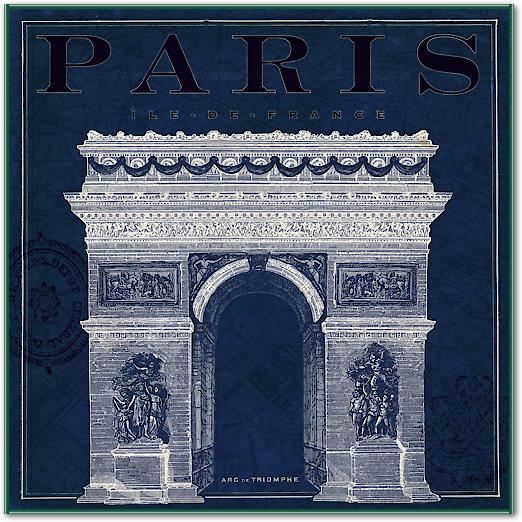 Blueprint Arc de Triomphe von Sue Schlabach